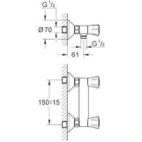 Змішувач для душу Grohe Costa L, хром (26330001)   Фото - 1