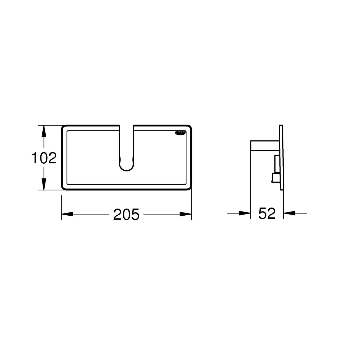 Полиця для душових систем Grohe EasyReach 26362LN1 Фото - 1