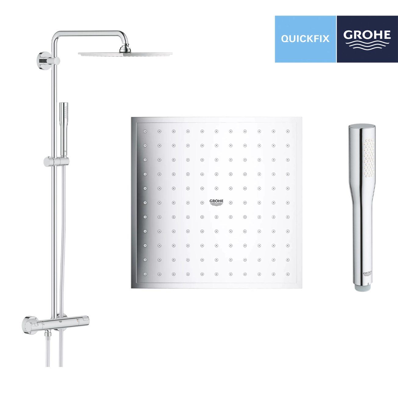 Душова система термостатична Grohe QuickFix Vitalio Joy System 230 26365000 Фото - 4