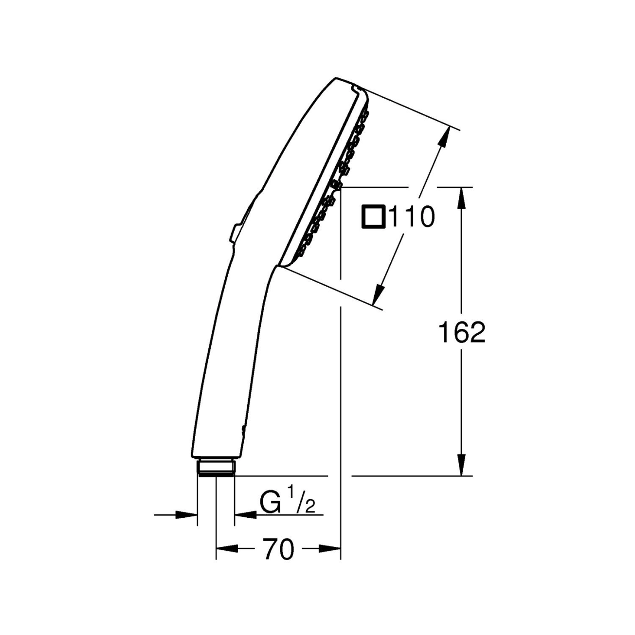 Лійка для ручного душу Grohe QuickFix Vitalio Comfort 110 26397001 Фото - 1