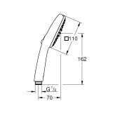 Лійка для ручного душу Grohe QuickFix Vitalio Comfort 110 26397001 Фото - 1