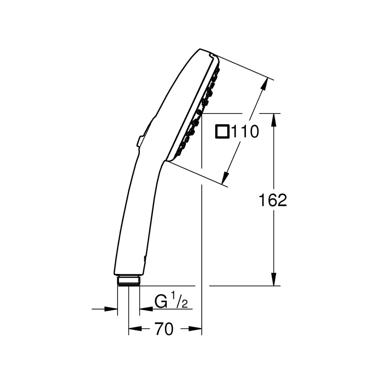 Лійка для ручного душу Grohe QuickFix Vitalio Comfort 110 263972431 Фото - 1