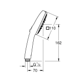 Лійка для ручного душу Grohe QuickFix Vitalio Comfort 110 263972431 Фото - 1