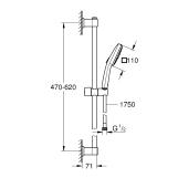 Душевой гарнитур Grohe QuickFix Vitalio Comfort 110 26398001 Фото - 1