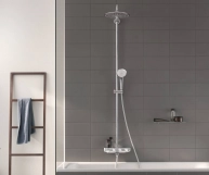 Душова система настінного монтажу з термостатом для ванни Grohe Euphoria SmartControl System 260 Mono  Фото - 2