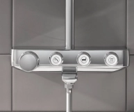 Душова система настінного монтажу з термостатом для ванни Grohe Euphoria SmartControl System 260 Mono  Фото - 3