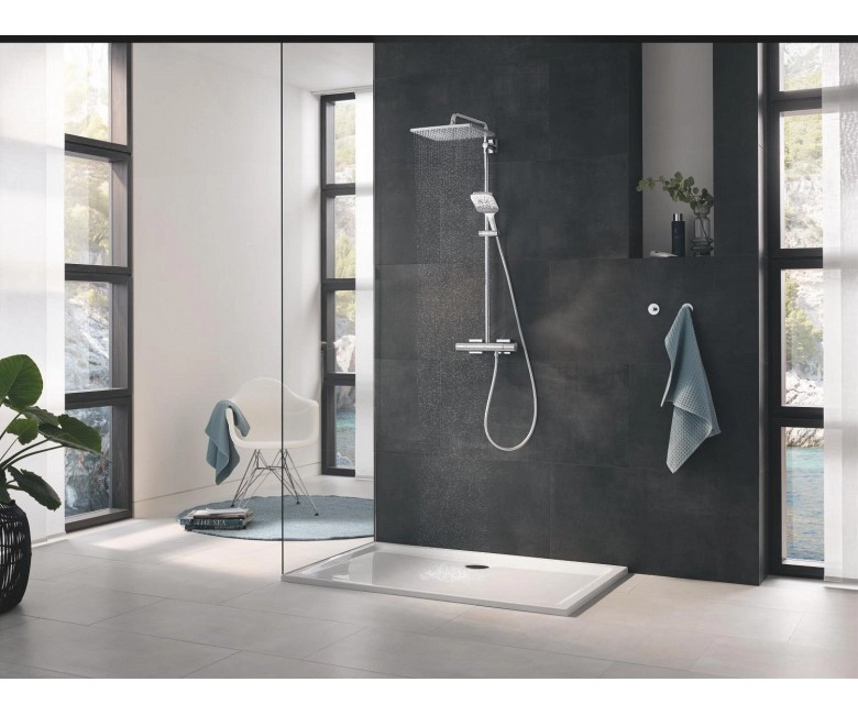 Душевая система Grohe Smartactive Cube 310 с термостатом для настенного монтажа (26649000) Фото - 2
