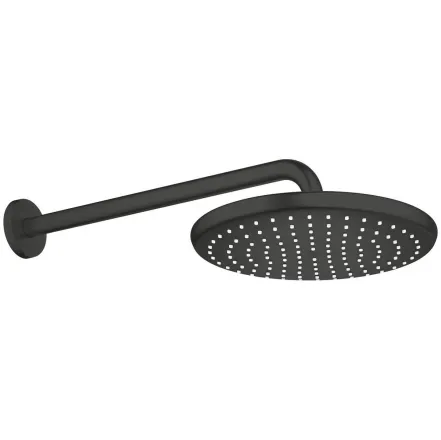 Верхній душ з кронштейном до стіни Grohe Tempesta 250, чорний матовий 266682430