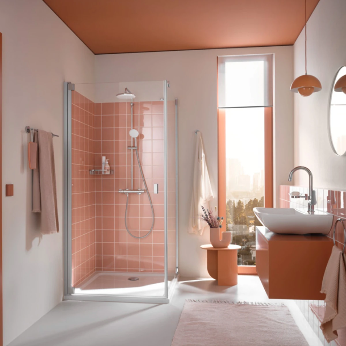 Душевая система с термостатом Grohe Tempesta System 250, хром (26670001) Фото - 1
