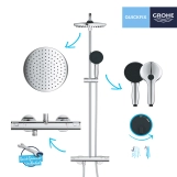 Душова система термостатична Grohe QuickFix Vitalio Comfort System 250 26677001 Фото - 7