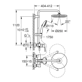 Душевая система Grohe QuickFix Vitalio Start System 250 26679001 Фото - 1