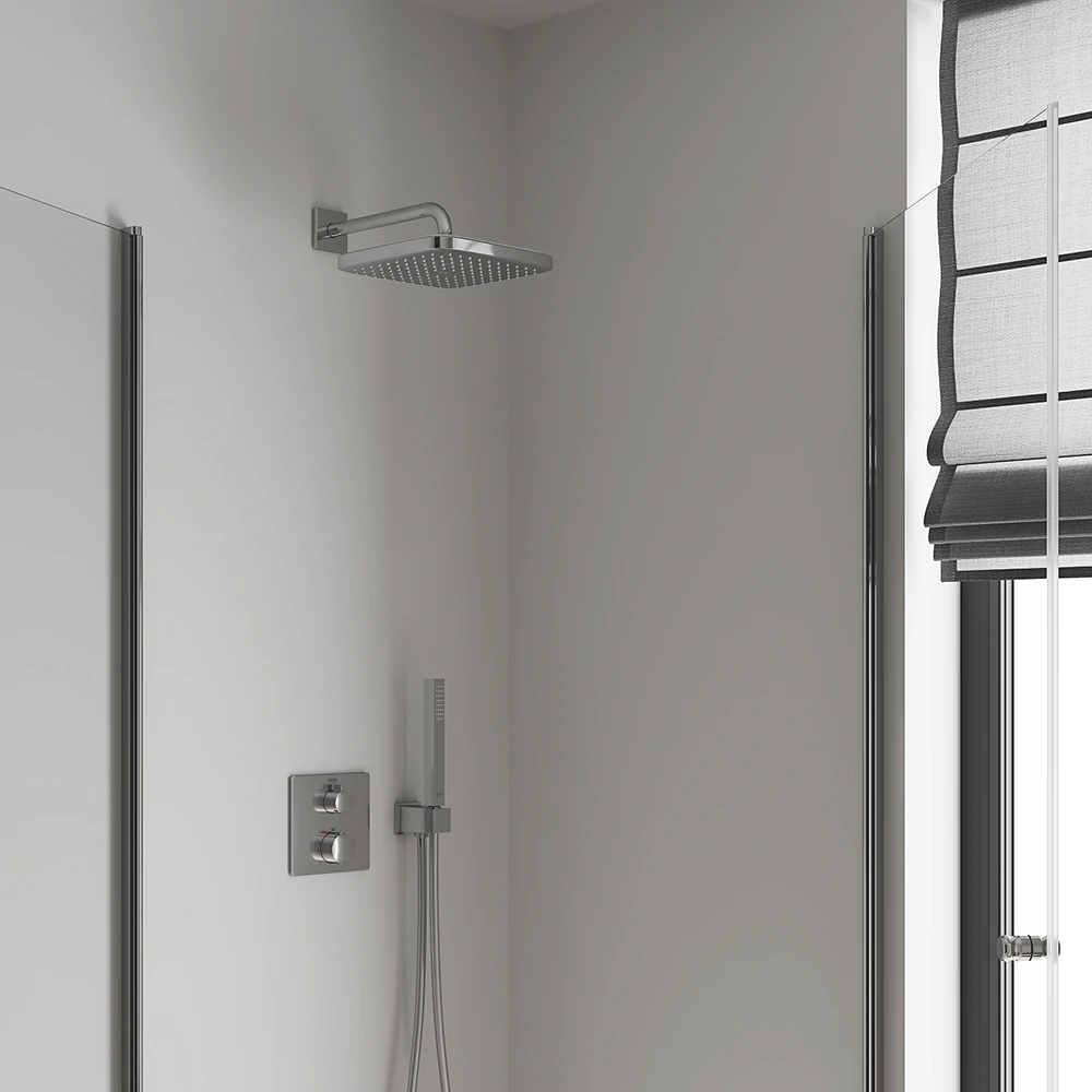 Верхній душ з кронштейном до стіни Grohe Tempesta 250 Cube 26687000 Фото - 3