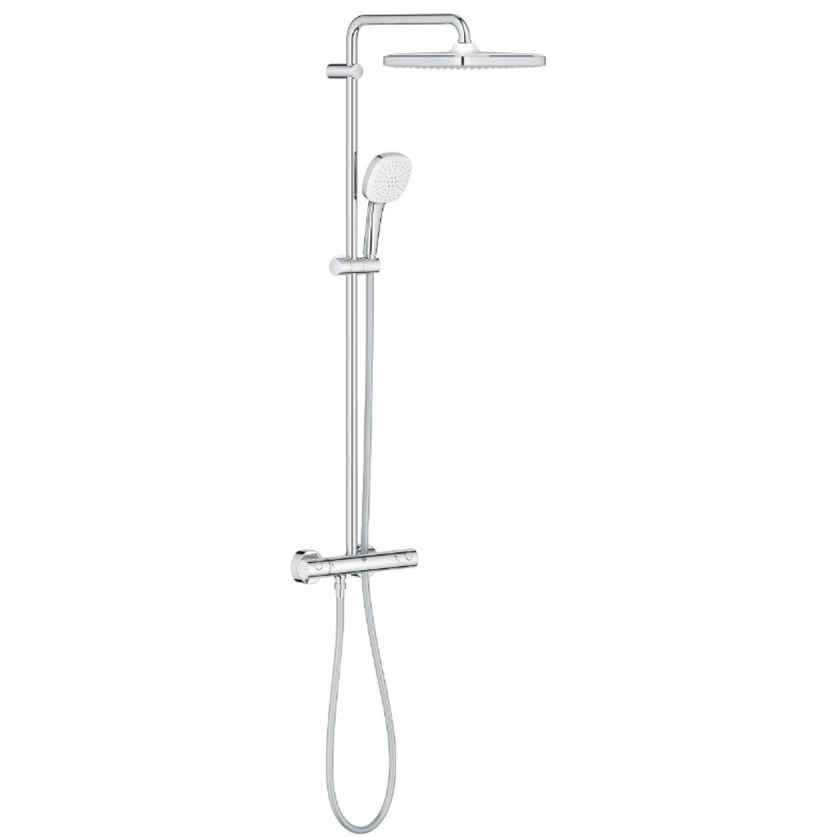 Душова система Grohe Tempesta System 250 Cube з термостатом для настінного монтажу, хром 26689001 Фото - 1