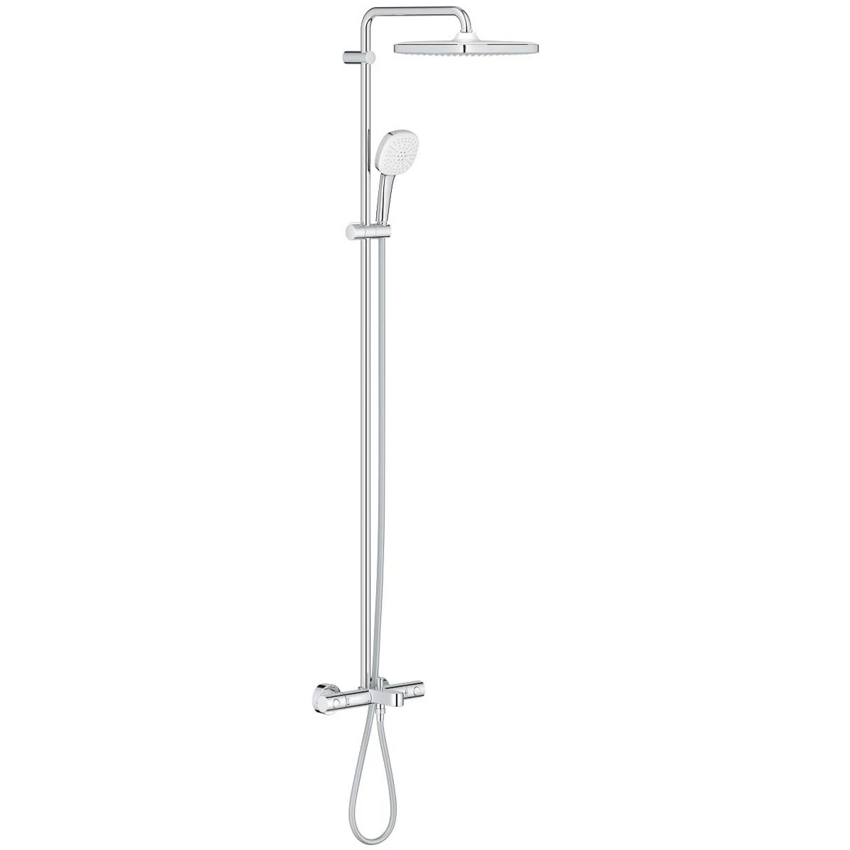 Душевая система для ванны с термостатом Grohe Tempesta Cube 250, хром 26691001 Фото - 1