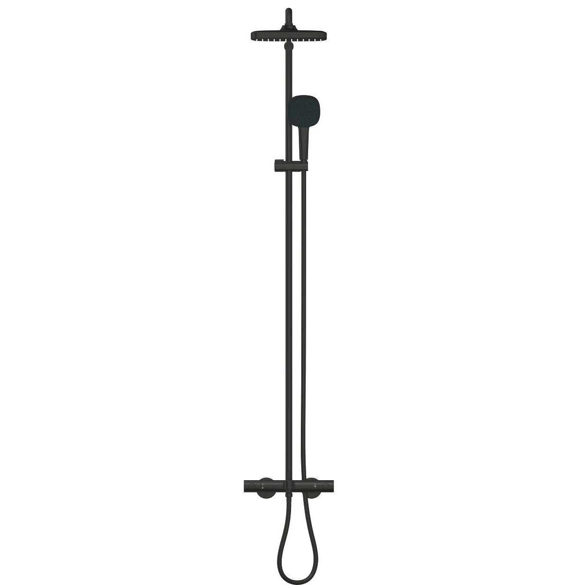 Душова система Grohe Tempesta System 250 Cube, чорний матовий (266912431) Фото - 2