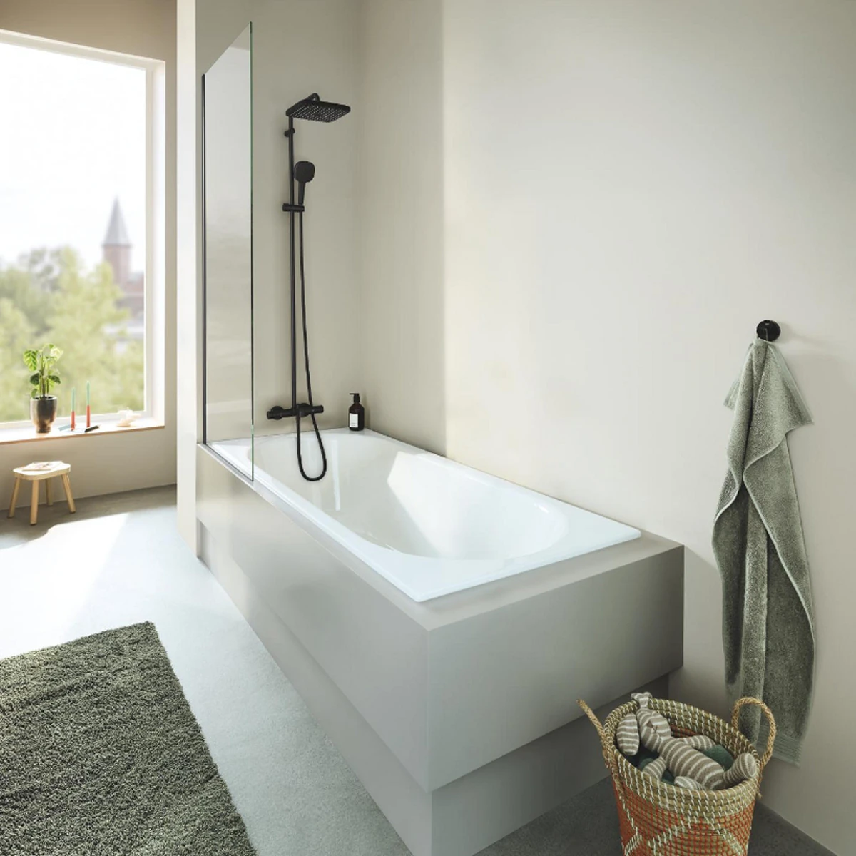 Душова система Grohe Tempesta System 250 Cube, чорний матовий (266912431) Фото - 5