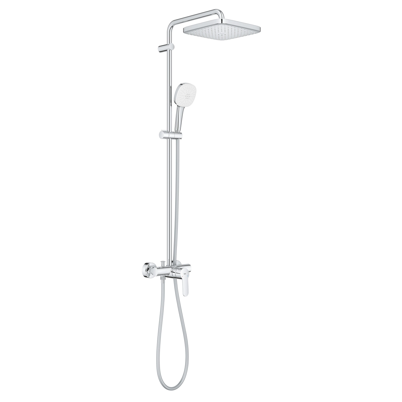 Душова система Grohe Tempesta System 250 Cube з одноважільним змішувачем настінного монтажу 26692001 Фото - 1