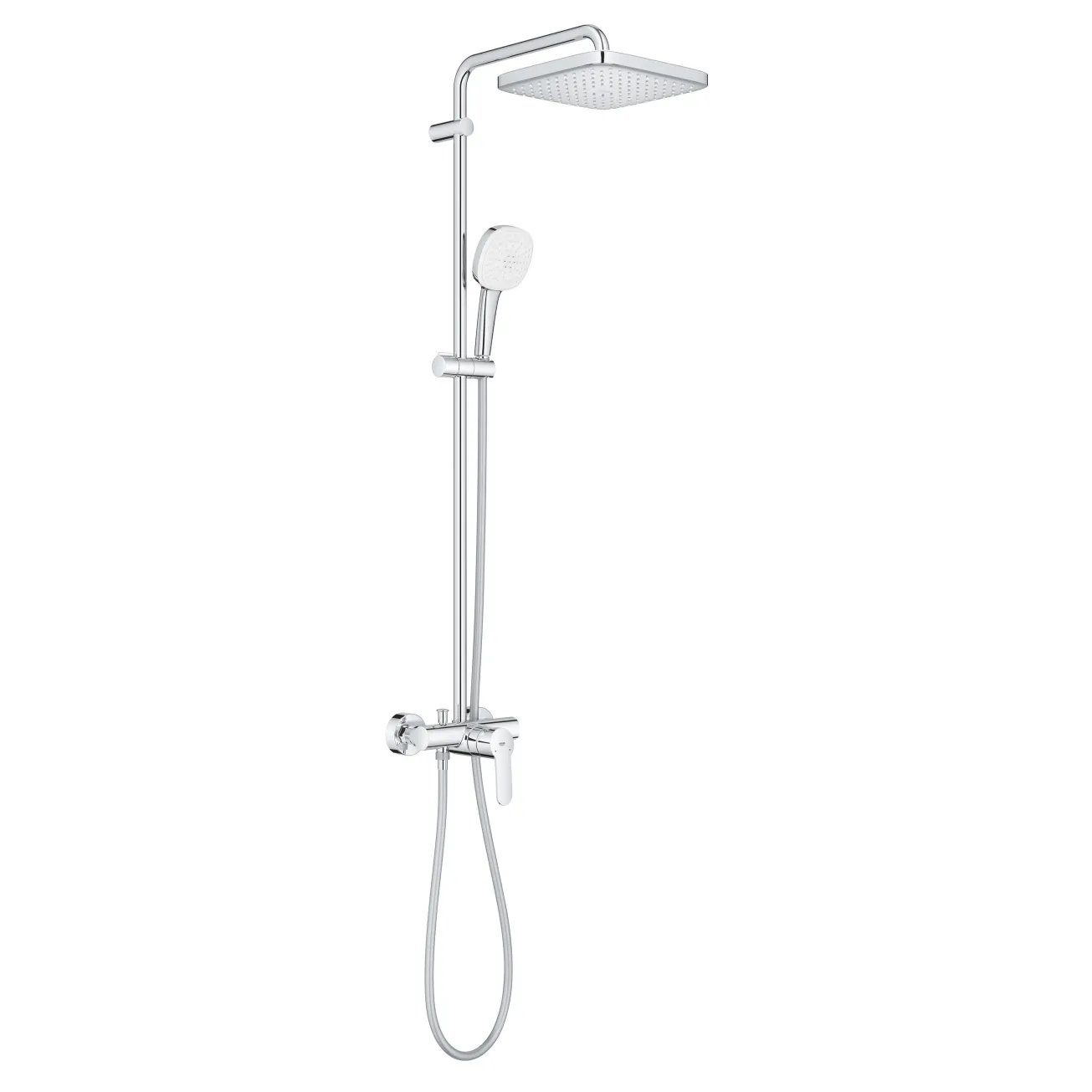 Душевая система Grohe Tempesta System 250 Cube с однорычажным смесителем настенного монтажа 26692001 Фото - 1