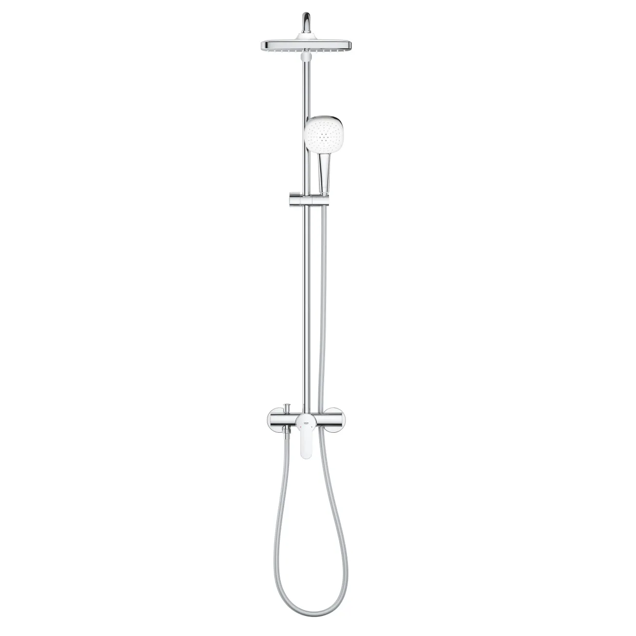 Душевая система Grohe Tempesta System 250 Cube с однорычажным смесителем настенного монтажа 26692001 Фото - 2