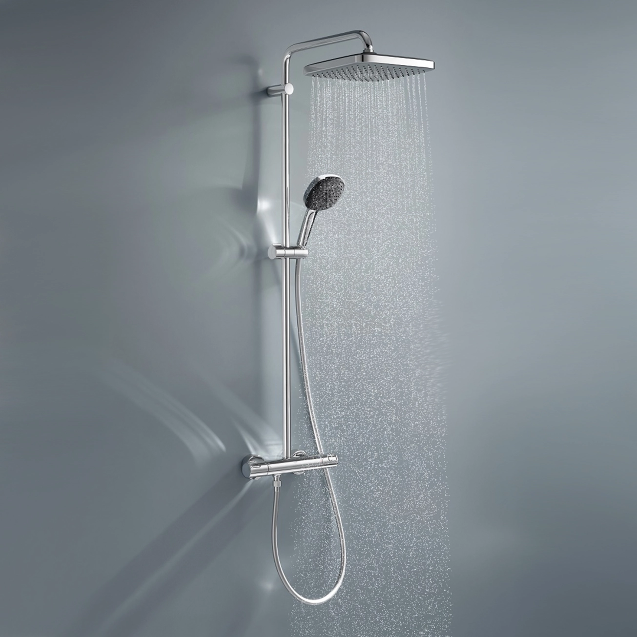 Душова система термостатична Grohe QuickFix Vitalio Comfort System 250 Cube 26696001 Фото - 11