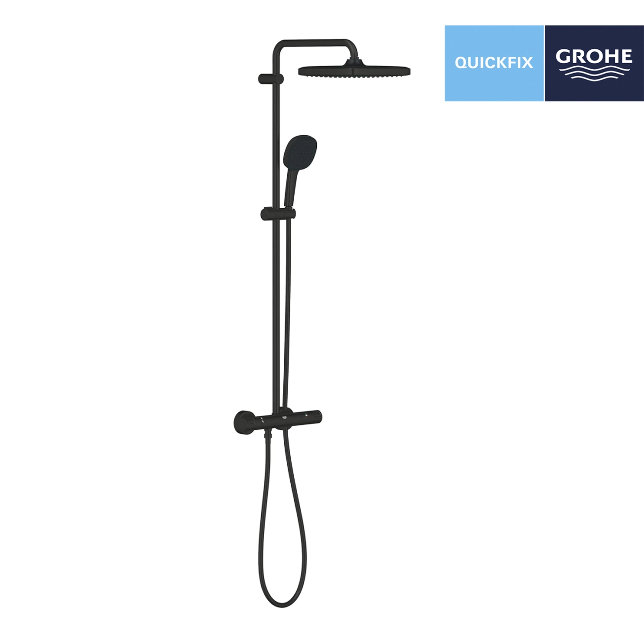Душевая система термостатическая Grohe QuickFix Vitalio Comfort System 250 Cube 266962431 Фото - 2