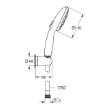 Душовий набір Grohe QuickFix Vitalio Start 110 26769001 Фото - 1