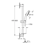 Душовий гарнітур Grohe QuickFix Vitalio Start 110 26952001 Фото - 1