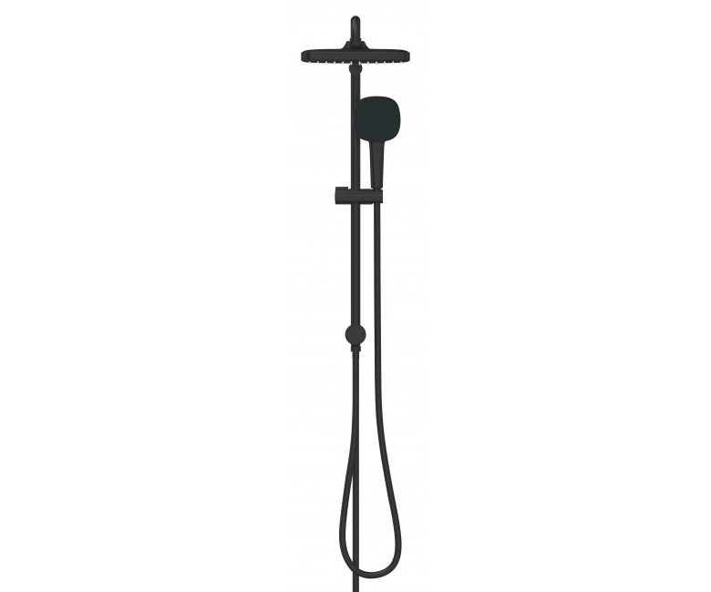 Душевая система Grohe Tempesta System 250 Cube Flex с переключателем, настенного монтажа, черный матовый (269772431) Фото - 2