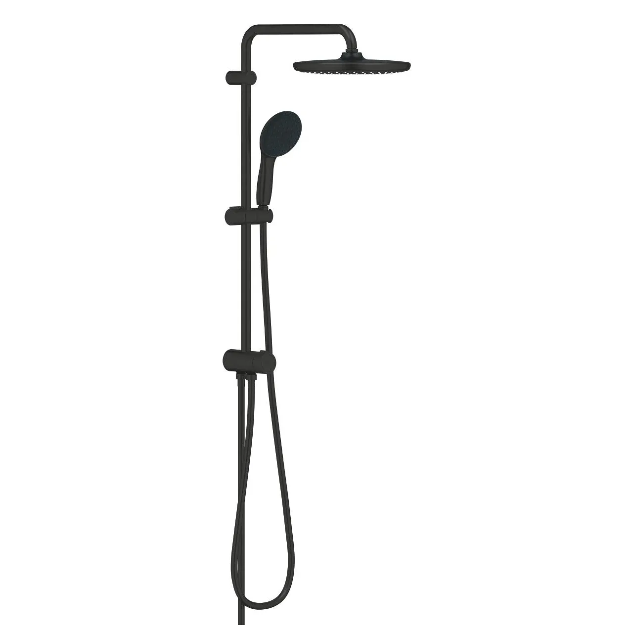 Душевая система Grohe Tempesta System 250 Flex с переключателем настенного монтажа, черный матовый (269802431)