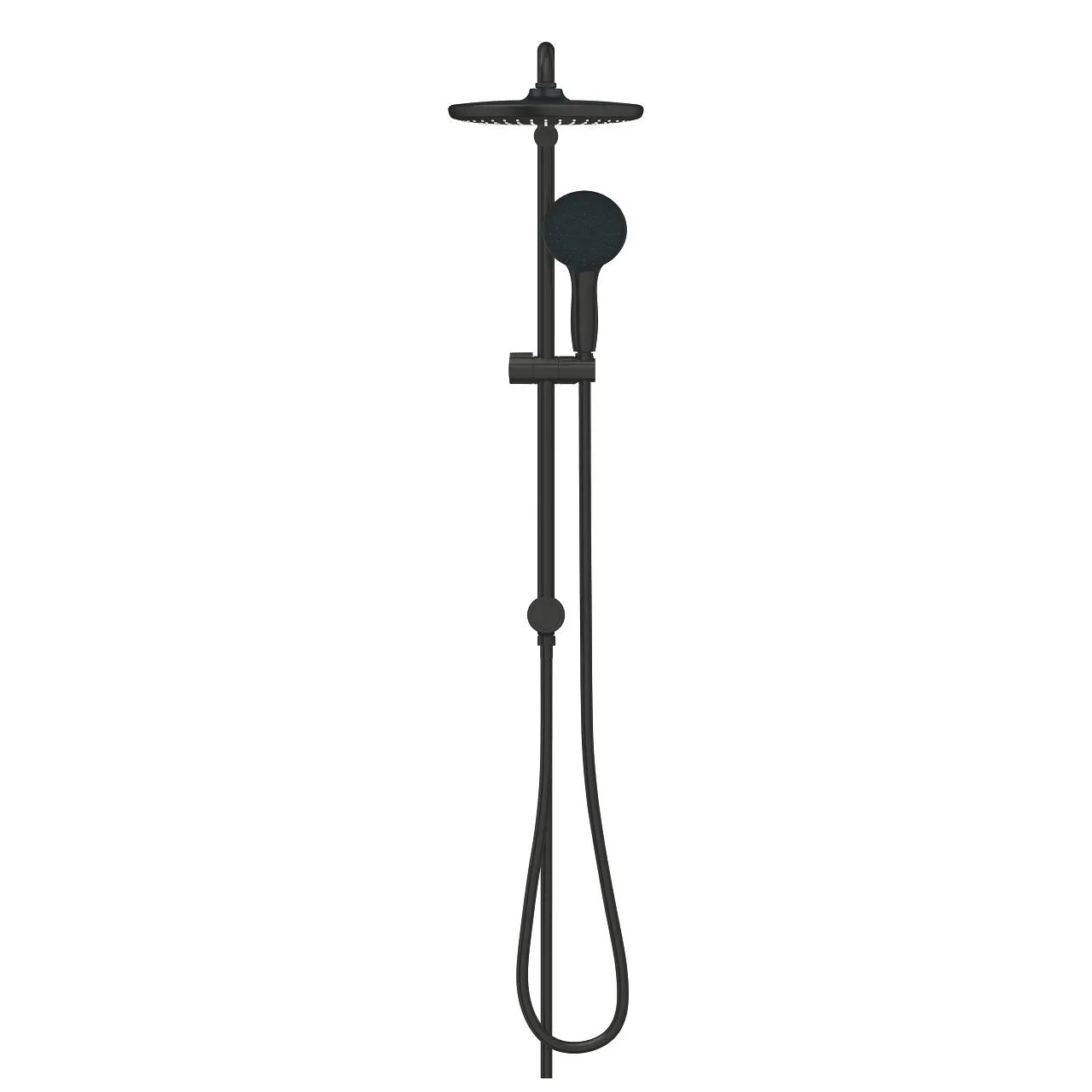 Душевая система Grohe Tempesta System 250 Flex с переключателем настенного монтажа, черный матовый (269802431) Фото - 2