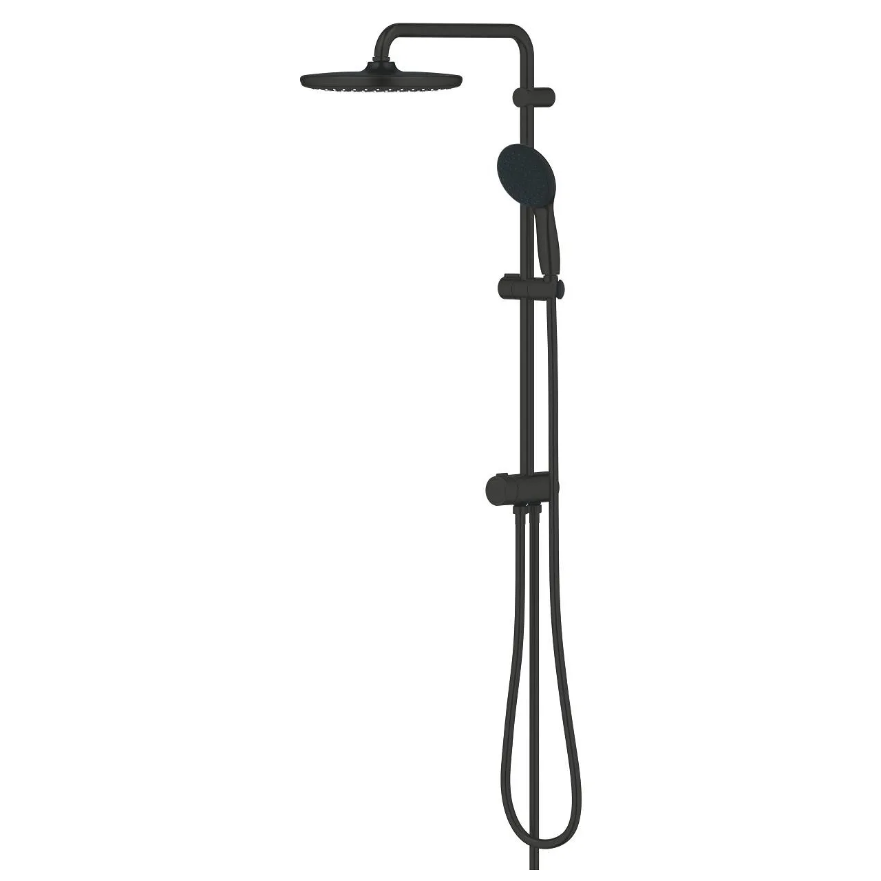 Душевая система Grohe Tempesta System 250 Flex с переключателем настенного монтажа, черный матовый (269802431) Фото - 3