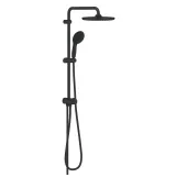 Душевая система Grohe Tempesta System 250 Flex с переключателем настенного монтажа, черный матовый (269802431)