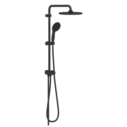 Душова система Grohe Tempesta System 250 Flex з перемикачем настінного монтажу, чорний матовий (269802431)