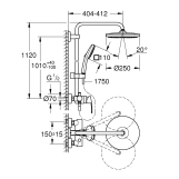 Душевая система Grohe QuickFix Vitalio Comfort System 250 26985001 Фото - 1