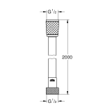 Шланг для душу Grohe VitalioFlex Comfort 2000 мм 27173002 Фото - 1