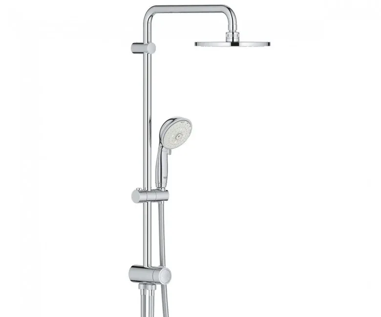 Душова система з верхнім душем 200мм Grohe New Tempesta Rustic , кронштейн 390мм і ручним душем на 4 режими (27399002)