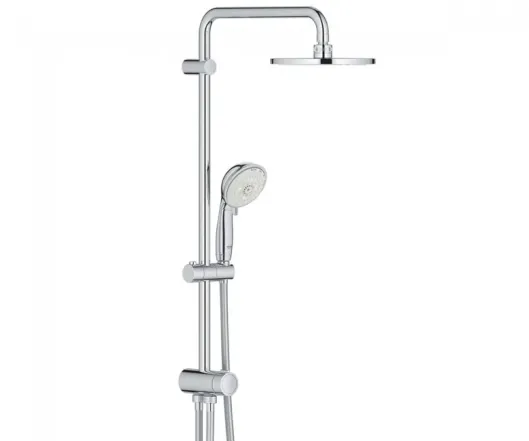 Душова система з верхнім душем 200мм Grohe New Tempesta Rustic , кронштейн 390мм і ручним душем на 4 режими (27399002)