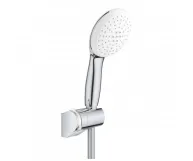 Душевой набор Grohe Tempesta 110 с настенным ручным душем, шлангом, держателем, 2 режима струи, хром (27601003)
