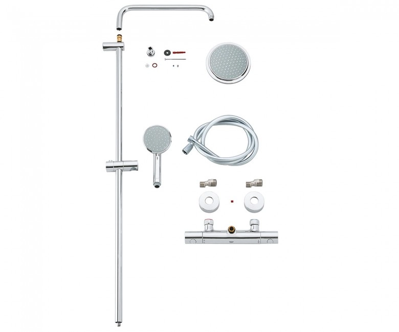 Душова система Grohe New Tempesta Cosmopolitan 160 з термостатом, хром (27922000) Фото - 3