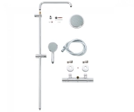 Душова система Grohe New Tempesta Cosmopolitan 160 з термостатом, хром (27922000) Фото - 3