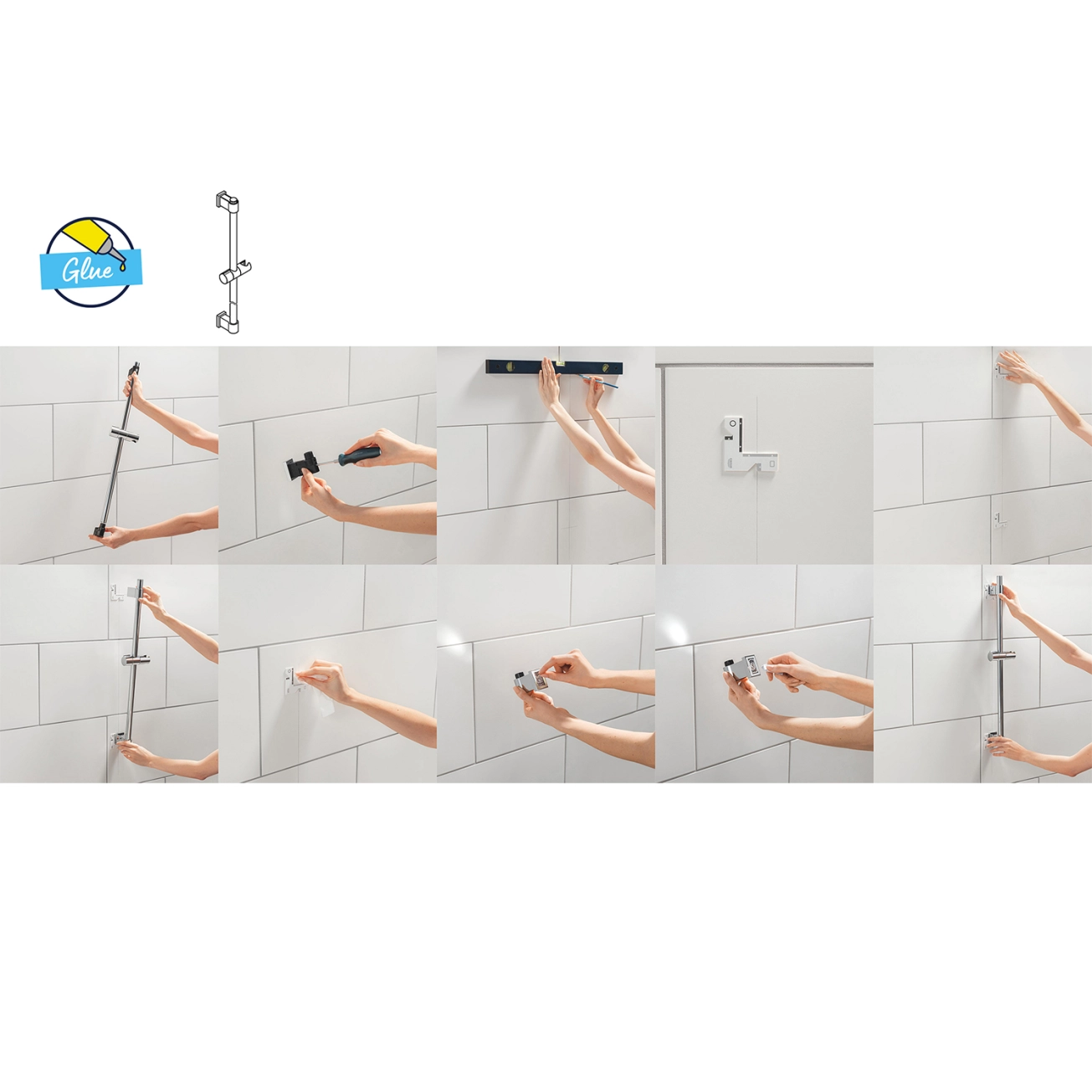 Душовий гарнітур Grohe QuickFix Vitalio Comfort 110 27948001 Фото - 6