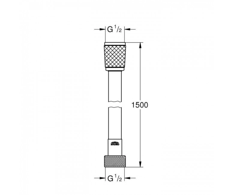Шланг для душу Grohe RELEXA FLEX 1500 мм (28151002) Фото - 1
