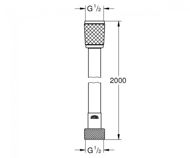 Шланг для душа Grohe RELEXA FLEX 2000 мм (28155002) Фото - 1