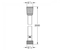 Шланг для душа Grohe RELEXA FLEX 2000 мм (28155002) Фото - 1