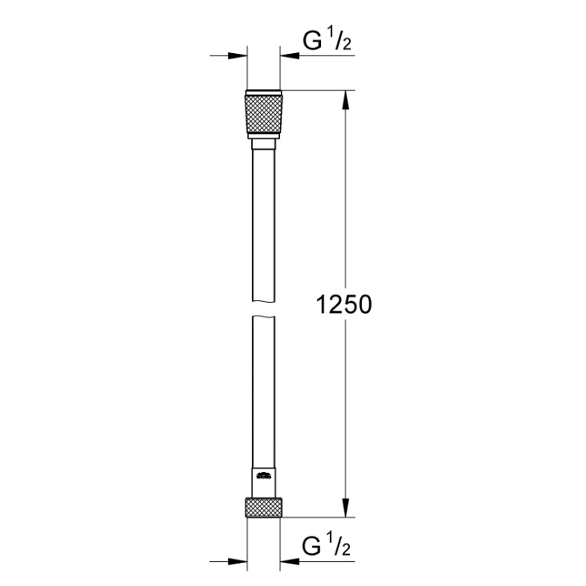 Душовий шланг Grohe Silverflex хром, 1,25 м 28362001 Фото - 1