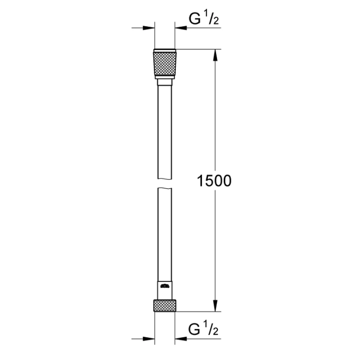 Душовий шланг Grohe Silverflex хром, 1,5 м 28364001 Фото - 1
