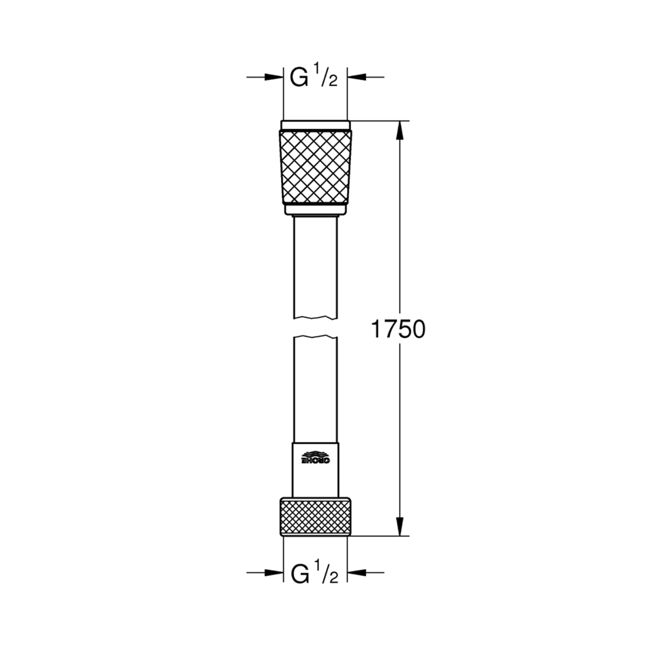 Шланг для душа Grohe VitalioFlex Trend 1750 мм 28742002 Фото - 1