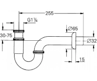 Сифон для раковини Grohe (28947000) Фото - 1