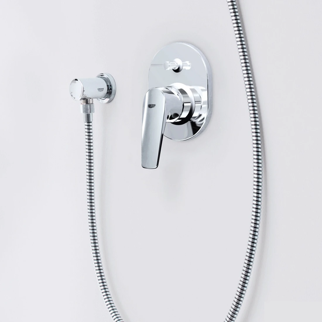 Змішувач прихованого монтажу для ванни/душу Grohe Bau Flow (29045000) Фото - 3