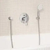 Змішувач для ванни прихованого монтажу Grohe BauLoop New з внутрішньою частиною, хром (29081001) Фото - 5